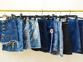 Second-hand denim skirt wholesale sales